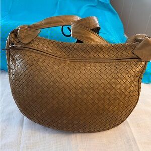 Bottega Veneta Brown Hobo Woven Leather Bag